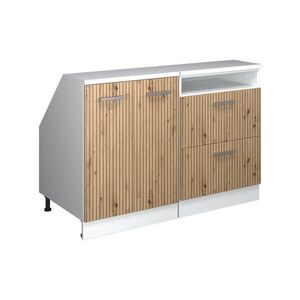 Vicco SADA SKŘÍNÍ PRO ŠIKMOU STŘECHU Rion Řemeslný dub 120 cm Sada 2 korpusů skříně hloubka 60 cm obraz