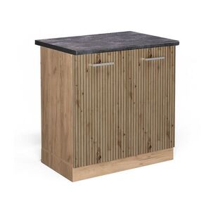 Vicco SKŘÍŇKA POD DŘEZ R-Line Řemeslný dub 80 cm , PD Antracit obraz