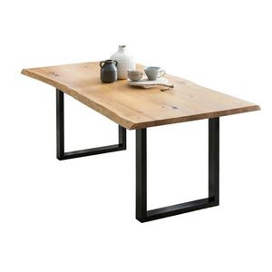 P & B JÍDELNÍ STŮL, dub, přírodní barvy, černá, 240/100/75 cm obraz