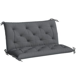 Outsunny BANKAUFLAGE Sedací polštář Opěrák Čalounění pro lavičku 100x98x8 cm obraz