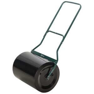 Outsunny VÁLEC NA TRÁVNÍK s U-rukojetí, zahradní válec, zahradní váleček, průměr 40 cm, kov, černý obraz