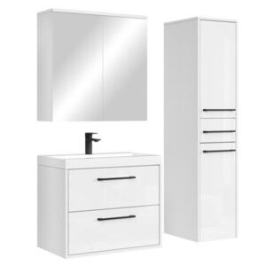 Badplaats KOUPELNOVÁ SESTAVA Florence 4 díly lesklá bílá - 60 x 35 x 51 cm obraz