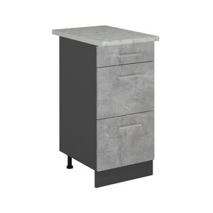 Vicco SPODNÍ SKŘÍŇKA KUCHYŇSKÉ LINKY R-Line Beton 40 cm se zásuvkami, AP mramor obraz
