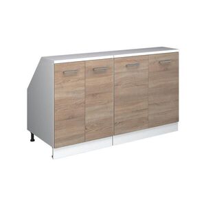 Vicco KUCHYŇSKÁ SKŘÍŇKA POD ŠIKMOU STŘECHU R-Line Sonoma 140 cm Sada 2 korpusů skříně hloubka 60 cm obraz
