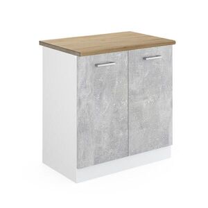 Vicco SKŘÍŇKA POD DŘEZ R-Line Beton 80 cm , PD Dub obraz
