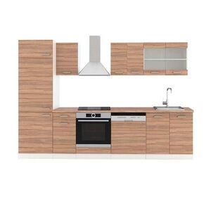 Vicco KUCHYŇSKÝ KOUT R-Line Sonoma/bílá 300 cm , PD Dub obraz