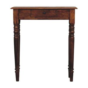 Artisan Furniture KONZOLE ze masivního dřeva, otevřený úložný prostor, hnědá obraz
