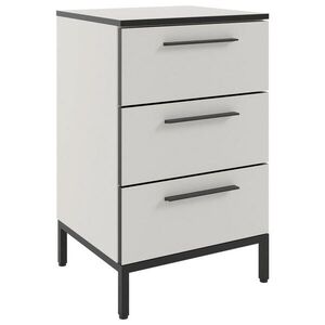 NOČNÍ STOLEK, bílá, 45/72, 4/40 cm obraz