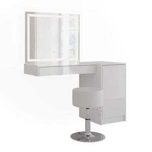 Vicco TOALETNÍ STOLEK Sherry, Bílá/Bílá vysoký lesk, 80 cm 4 díly obraz