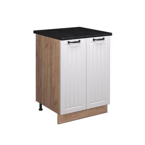 Vicco SKŘÍŇKA POD DŘEZ Fame-Line, Bílý venkovský dům/Zlatý mocný dub, 60 cm obraz