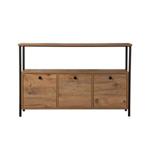 Calicosy SIENNA 3dveřová příborník s 1 horní policí, šířka 120 cm obraz