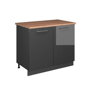 Vicco SKŘÍŇKA POD DŘEZ Fame-Line, Antracitový vysoký lesk/Antracit, 100 cm, PD Dub obraz