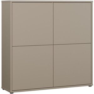 Carryhome VYSOKÁ KOMODA, šedohnědá, 124, 5/121, 5/34, 9 cm obraz