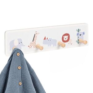 Relaxdays VĚŠÁK Vícebarevný dětský 4-háčky 10x38 cm obraz