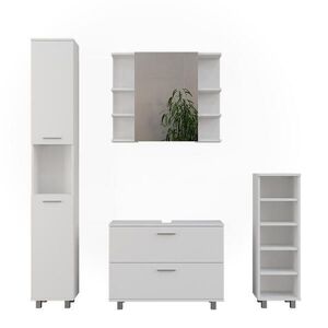 Vicco KOUPELNOVÝ NÁBYTEK Ilias, Bílá, 3dílná obraz
