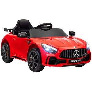 AIYAPLAY DĚTSKÉ elektrické autíčko, Mercedes, 3–5 km/h, dálkové ovládání, světla a hudba, červené obraz