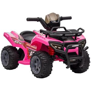 HOMCOM MINI elektrická čtyřkolka Dětské elektrické ATV Dětský kočárek Dětské auto Růžové obraz