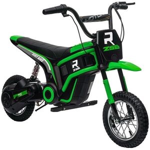 HOMCOM DĚTSKÁ elektrická motorka, 12V dětská motorka s houkačkou, světlem, 8–16 km/h, zelená obraz