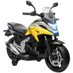 AIYAPLAY DĚTSKÝ ELEKTRICKÝ MOTOCYKL 12 V Dětský motocykl s MP3, USB, LED světlometem v žluté barvě obraz