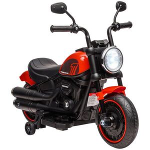 HOMCOM DĚTSKÝ elektrický motocykl Dětský motocykl 6V Dětské vozidlo pro děti ve věku 1, 5–3 roky Červený obraz