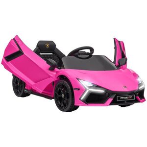 AIYAPLAY DĚTSKÉ elektrické auto 12 V s dálkovým ovládáním 2, 4 GHz, hudbou, růžové obraz