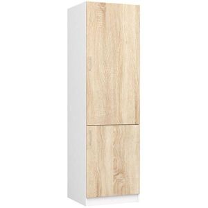 RAUMHIRSCH FURNITURE VYSOKÁ SKŘÍŇ Bílá, dub Sonoma 205/60/55 obraz
