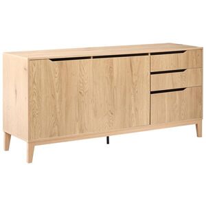 Beliani SIDEBOARD se 2 dveřmi Světle hnědý Moncton obraz