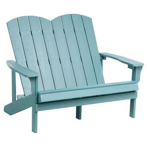 Beliani ZAHRADNÍ LAVICE Adirondack 125 cm Světle modrá obraz