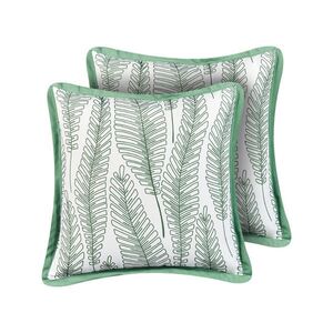 Beliani ZAHRADNÍ polštář sada 2 ks Zelený 45/45 cm Meadow obraz
