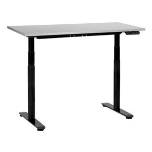 Beliani PSACÍ STŮL šedočerný 120/72 cm elektrický výškově nastavitelný Destin IV obraz