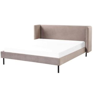 Beliani ČALOUNĚNÁ POSTEL 160/200 cm Taupe Arette obraz