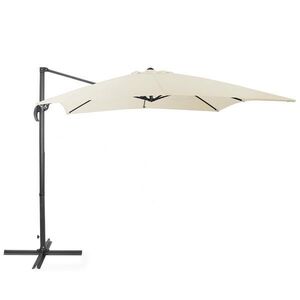 Beliani VÝKYVNÝ SLUNEČNÍK světlý béžový/tmavě šedý 250/250/235 cm Monza obraz