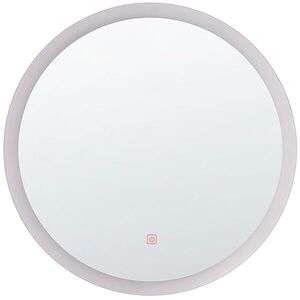 Beliani KOUPELNOVÉ ZRCADLO s LED osvětlením kulaté 58/58 cm Yser obraz