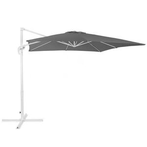 Beliani VÝKYVNÝ SLUNEČNÍK tmavě šedý/bílý 250/250/235 cm Monza obraz