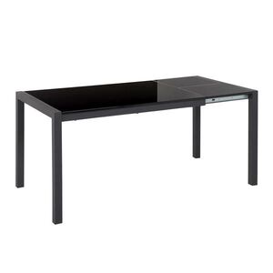 Beliani JÍDELNÍ STŮL 120-160/80/75 cm Černý Obdélníkový Granada obraz