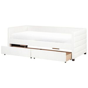 Beliani ROZKLÁDACÍ POSTEL s úložným prostorem 90x200 cm Bílá Marray obraz