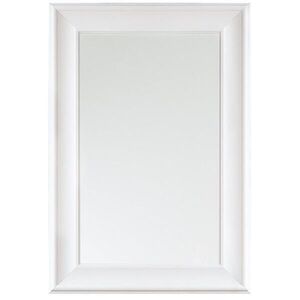 Beliani NÁSTĚNNÉ ZRCADLO bílé obdélníkové 60/90 cm Lunel obraz
