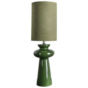 Beliani STOLNÍ LAMPA Zelená Oteros obraz