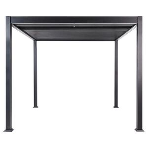 Beliani ZAHRADNÍ PERGOLA Černá Forno II obraz