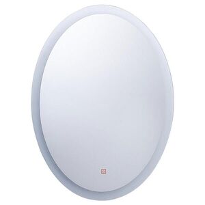 Beliani KOUPELNOVÉ ZRCADLO s LED osvětlením oválné 60/80 cm Viriat obraz