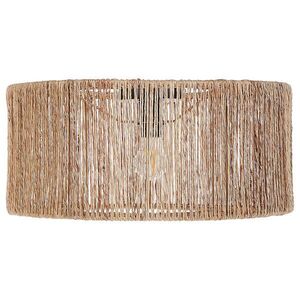 Beliani STROPNÍ LAMPA Přírodní/Černá Sewa obraz