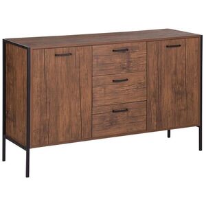 Beliani SIDEBOARD Tmavší Odstín dřeva Tifton obraz