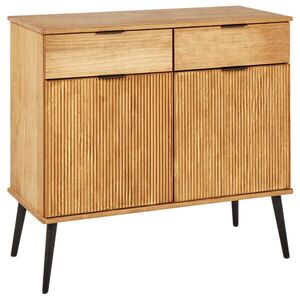 Beliani SIDEBOARD se 2 dveřmi Borovicové dřevo Hnědý Timmins obraz