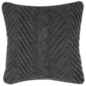 Beliani DEKORATIVNÍ POLŠTÁŘ Tmavě šedý 45/45 cm Konni obraz