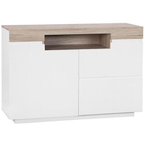 Beliani SKŘÍŇ Sideboard Bílá Marlin obraz
