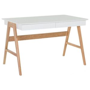 Beliani PSACÍ STŮL bílý 120/70/75 cm Sheslay obraz