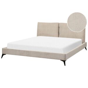 Beliani ČALOUNĚNÁ POSTEL 180/200 cm Taupe Melle obraz