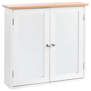 Beliani KOUPELNOVÁ ZRCADLOVÁ SKŘÍŇKA 65/60 cm Bílá Alamos obraz