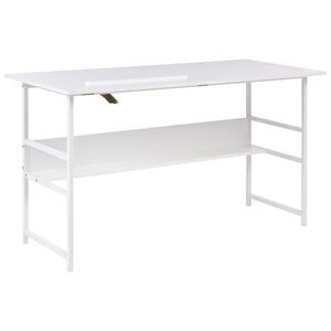 Beliani KRESLICÍ STŮL s sklopnou deskou stolu Bílý 140/60 cm Oran obraz