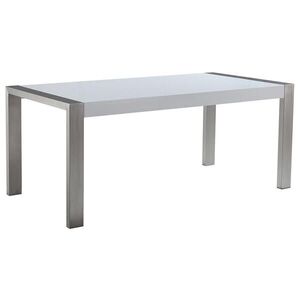 Beliani JÍDELNÍ STŮL 180/90/75 cm Bílý, Stříbrně zbarvený Obdélníkový Arctic obraz